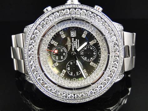 breitling mens diamond watches|diamond breitling watches for sale.